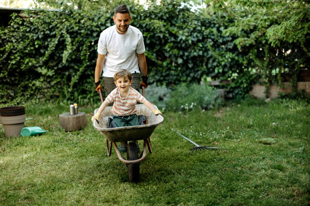 istock Father and child having fun outdoor 2148682699
