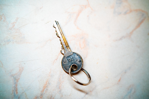 Key on a marble top