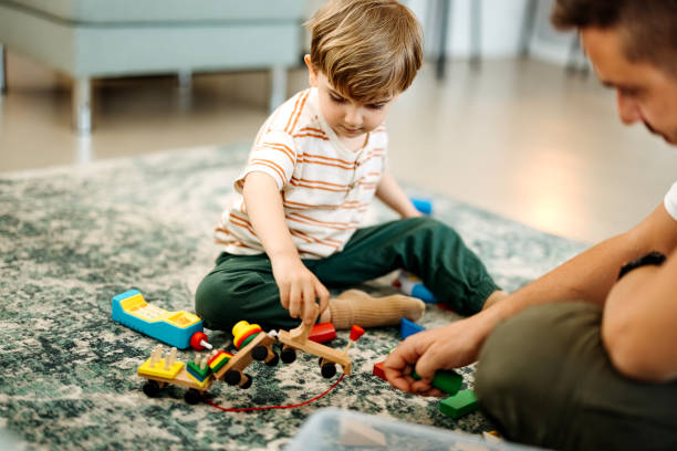istock Father and son at home 2148683491