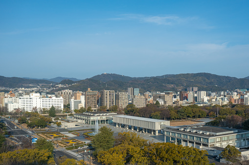 A photograph of Hiroshima City during the day