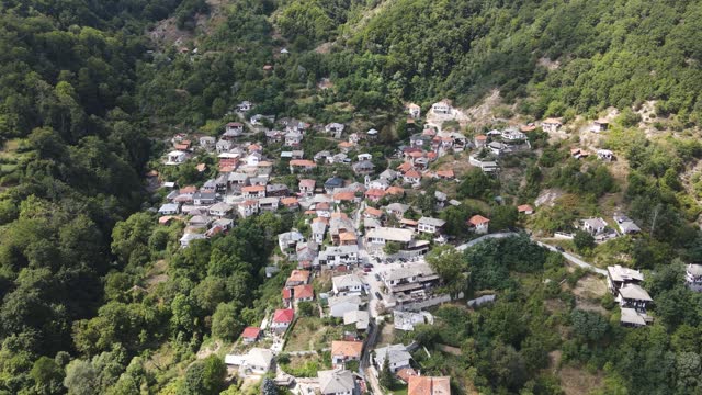 Aerial view of Village of Delchevo, Bulgaria