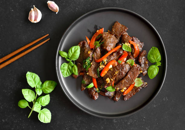istock Thai style stir-fry beef with vegetables 2148685157