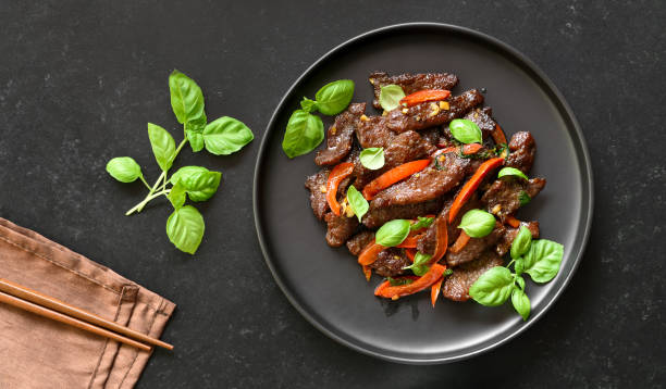 istock Thai style stir-fry beef with vegetables 2148685158