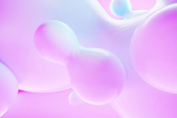 istock Gradient pink soft background, modern style in pastel colors, abstraction. Creative composition, liquid forms, magazine style, template. Copy space, 3D render, 3D illustration. 2148689579
