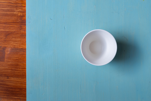 Simple background with white cups