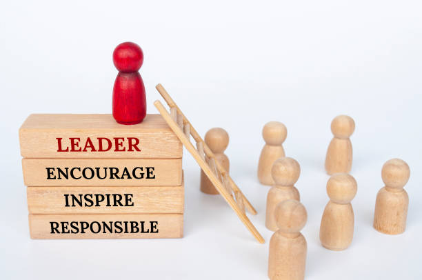 istock Leadership, Encourage, Inspire a nd Responsible text on wooden blocks. Leadership concept. 2148691471