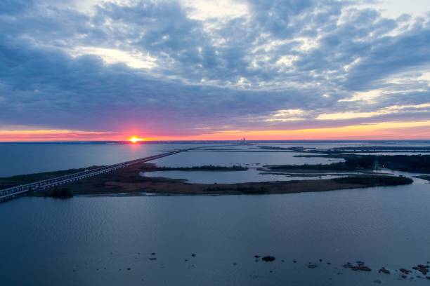 istock Mobile Bay, Alabama sunset in April 2148694998