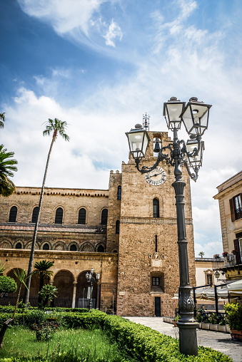Clocktower Of Cattedrale di Monreale In Palermo, Sicily