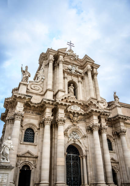 Famous Syracuse Cathedral In Syracuse, Sicily