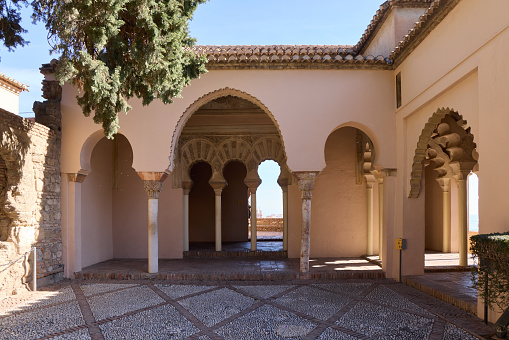 Alcazaba Castle in Malaga, Costa del Sol.  Malaga, Spain, 21.02.2024