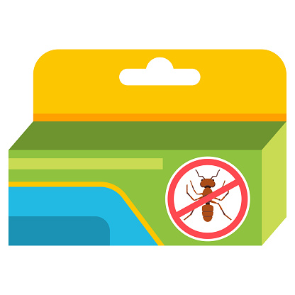 Ant trap outdoor vector cartoon illustration isolated on a white background.