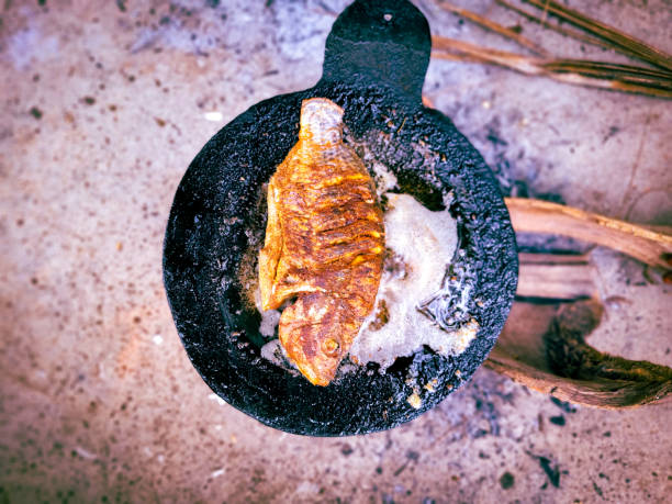 istock Fish fry boiling cooking in oil wallpaper background 2148698982