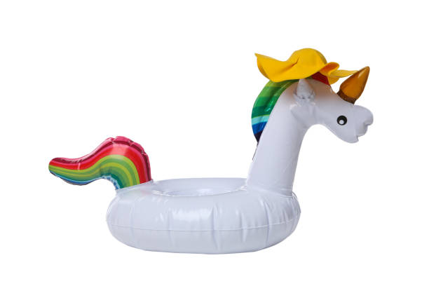 istock Rubber ring unicorn isolated on white background 2148699171