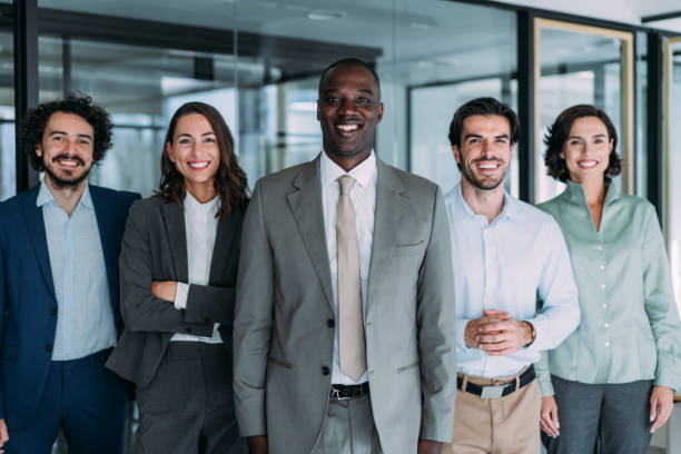 istock Confident businessman and his team. 2148703152