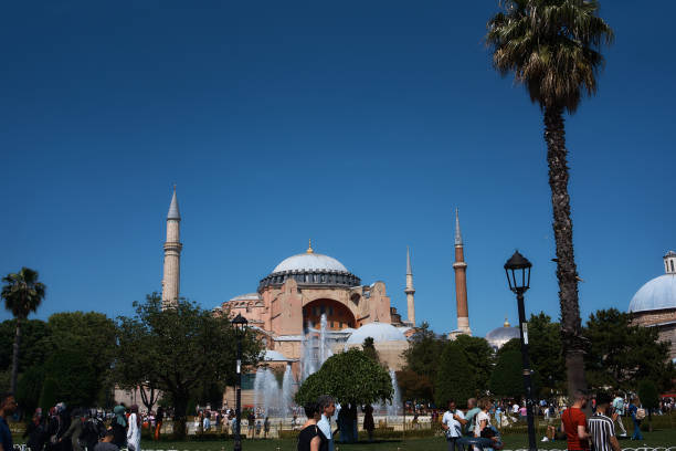 Istanbul, Turkey - June 10, 2023: Hagia Sophia from the outside