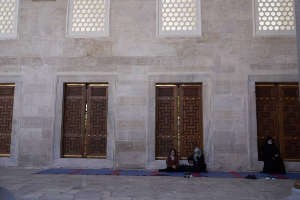 Istanbul, Turkey - June 10, 2023: Blue Mosque in Istanbul from the outside