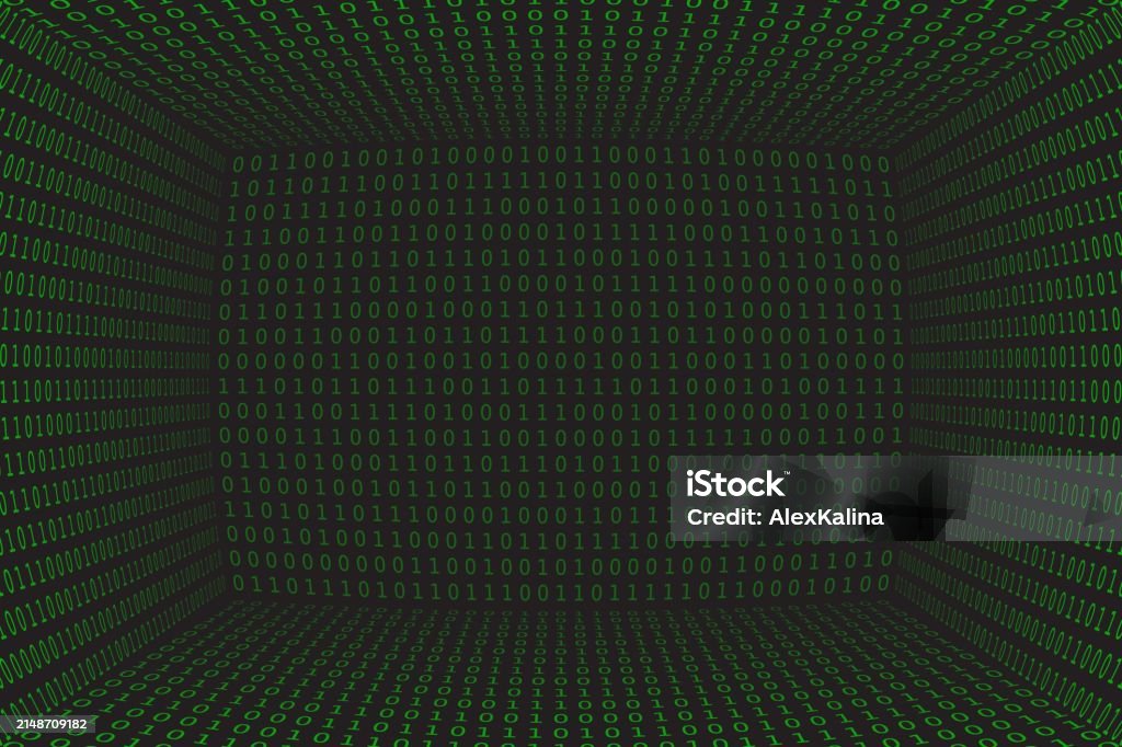 Program Datum 3d Background Green Programming Binary Coding Matrix ...