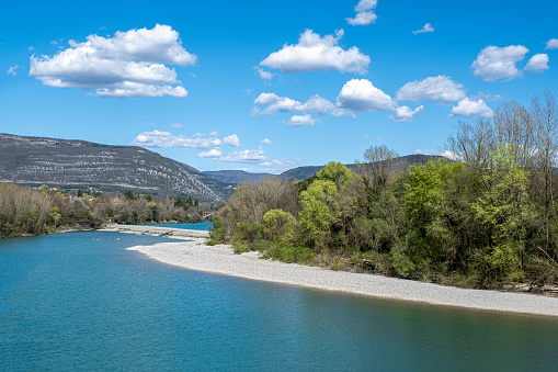 The river Isonzo near the northern Italian border town of Gorizia.