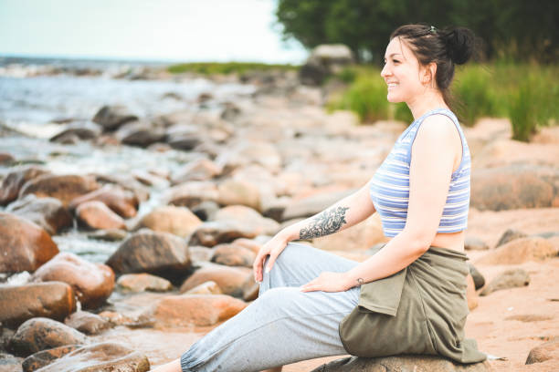 Young woman enjoying nature