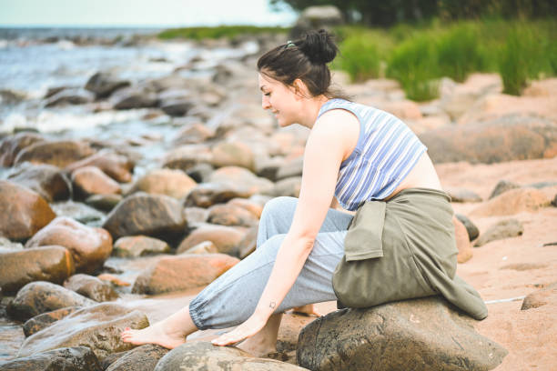 Young woman enjoying nature