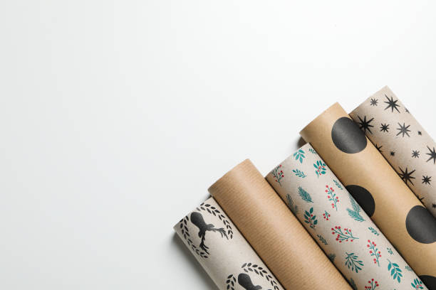 istock Concept of wrapping gift, composition with wrapping paper 2148710816
