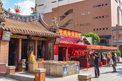 Taipei Xia-Hai City God Temple in Taipei, Taiwan. It is renowned both at home and abroad for one of its deities, Yue Lao, who possesses power over marriage and relationships