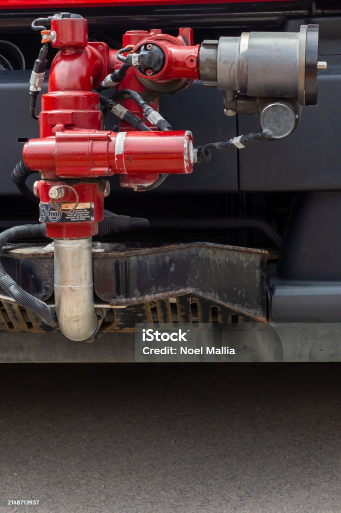 Fire Hydrant Bus Fire Hydrant On A Fire Truck Stock Photo - Download Image Now ...