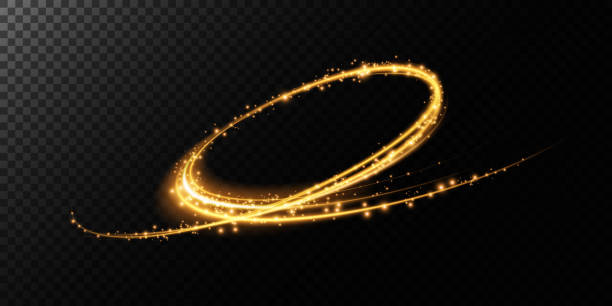 istock Dust sparks and golden stars shine with special light. Vector sparks on black background. Christmas light effect. Sparkling magic dust particles. 2148722086