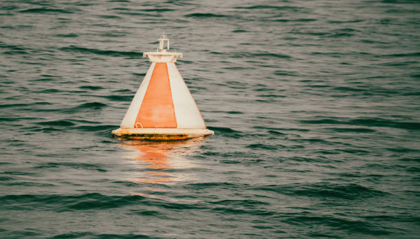 istock The red barrel floats on the river 2148726075