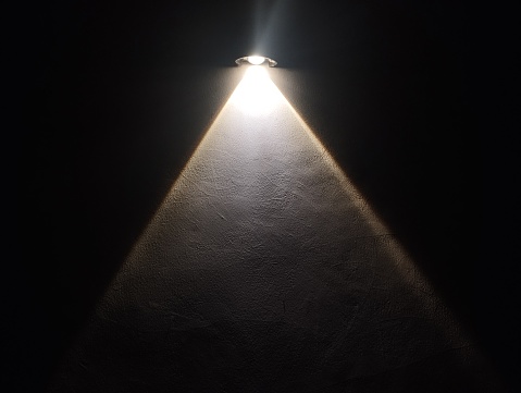 Light lamp on the wall