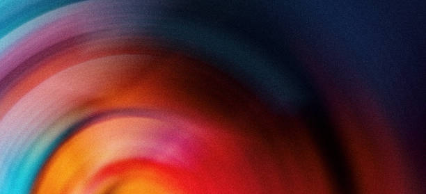 istock Abstract color swirl vortex grainy background noise texture dark blue orange red poster banner cover design 2148729530