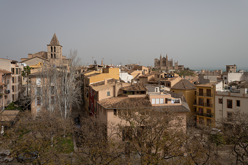 Town square in italian old town