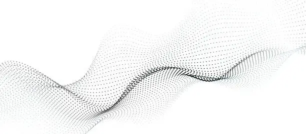 Ondas de energía negras abstractas de partículas de línea punteada con efecto de desenfoque sobre fondo blanco transparente. Diseño de telón de fondo moderno futurista para negocios, presentaciones, anuncios, pancartas, sitios web, páginas de destino Ondas de energía negras abstractas de partículas de línea punteada con efecto de desenfoque sobre fondo blanco transparente. Diseño de telón de fondo moderno futurista para negocios, presentaciones, anuncios, pancartas, sitios web, páginas de destino