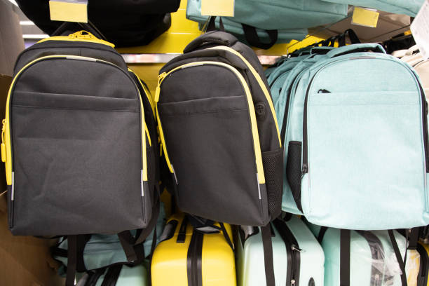 istock Display of backpacks for teens and children at a target store 2148733659