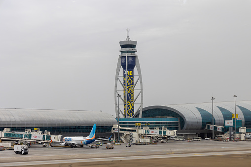 Dubai, United Arab Emirates - March 31, 2024 : Dubai International Airport in Dubai, United Arab Emirates.