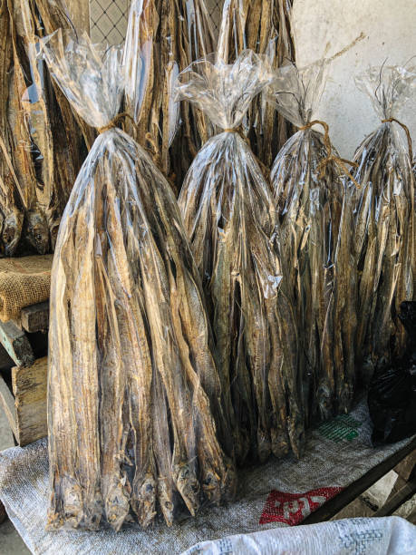 istock Dried Ribbon fish or Churi fish pack for sell in a store 2148736790
