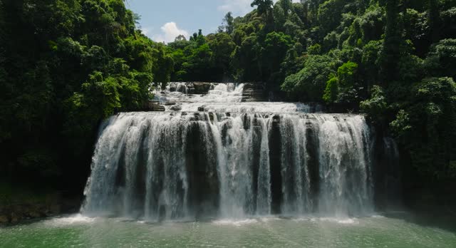 Tropical Waterfalls in the Philippines. Tinuy-an Falls in Bislig.
