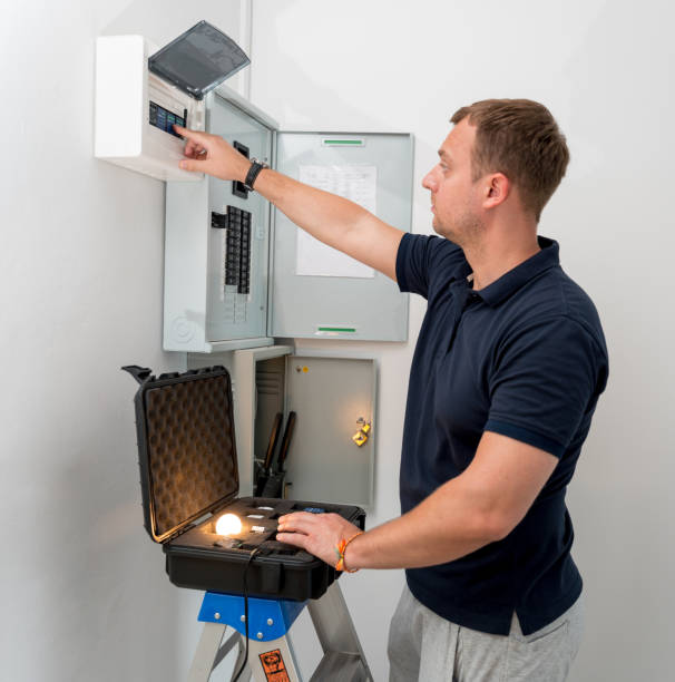 istock A technician works with a demo kit of the smart home system 2148746893