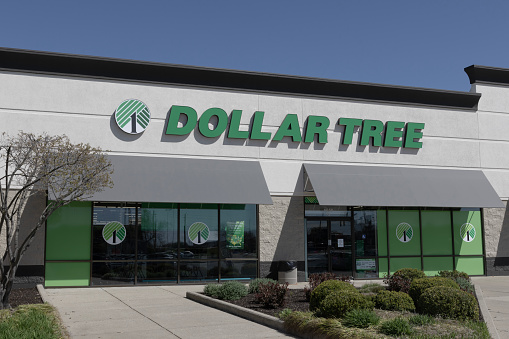 Indianapolis - April 13, 2024: Dollar Tree Discount Store. Dollar Tree offers an eclectic mix of products for a dollar and a quarter.