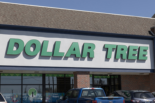 Indianapolis - April 13, 2024: Dollar Tree Discount Store. Dollar Tree offers an eclectic mix of products for a dollar and a quarter.