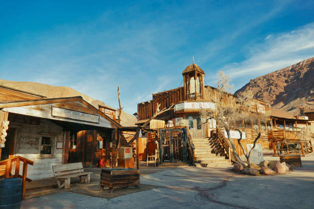The Wild West ghost town of Calico Calico, CA, USA, 2-2-2019. The Wild West ghost town of Calico, San Bernardino County, California, USA, a former mining town calico ghost town california stock pictures, royalty-free photos & images
