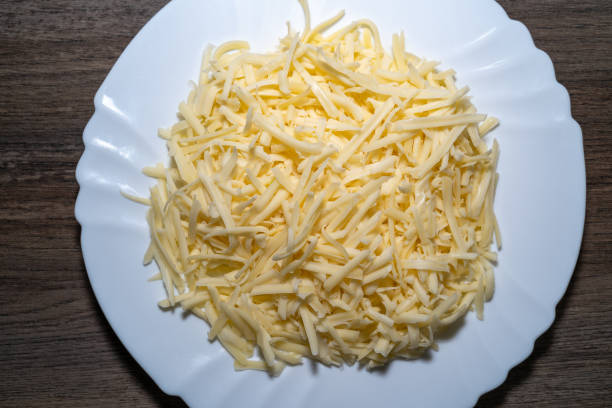 istock Freshly grated cheese on a plate 2148750646