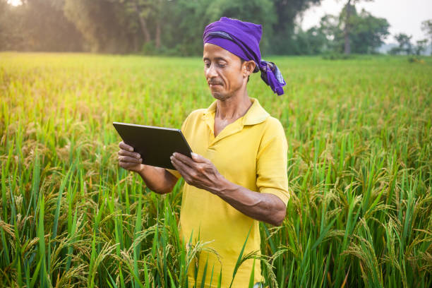 istock modern farmer using digital tablet technology for growth and development of the country 2148752364