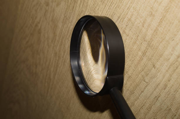 Magnifying glass for easier reading and use in manual work