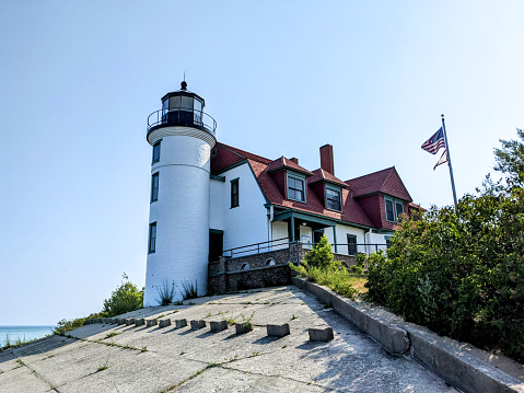 Point Betsie Lighthouse Frankfort Lake Michigan