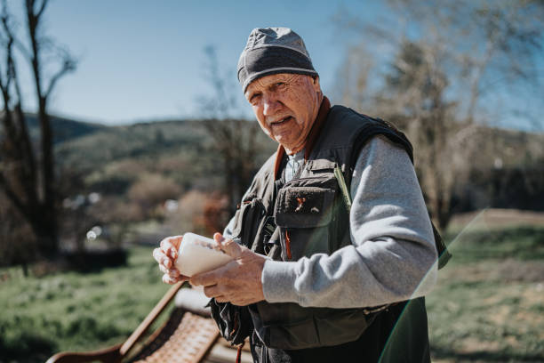 istock Retired senior fly fishing in Central Oregon 2148761472