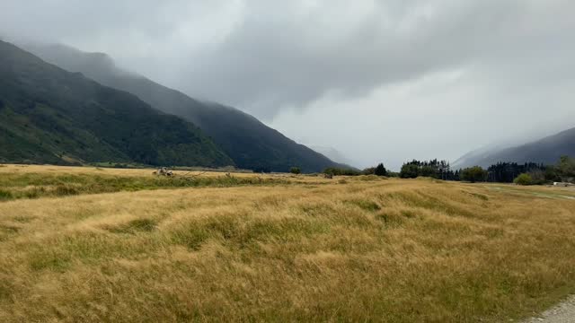 Te remote rural agricultural  Wilkin valley at Makaroa West Coast NZ