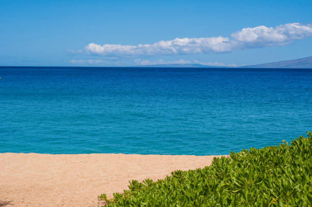 Koki Beach With The Lehoula Sea Arch in The Distance, Koki Beach Park, Hana, Maui, Hawaii, USA