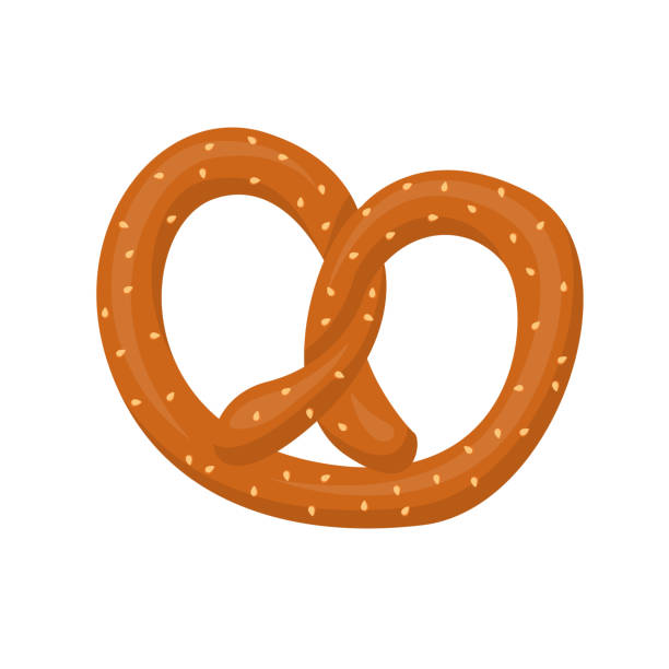 istock Bakery food pretzel cartoon vector isolated illustration 2148770892