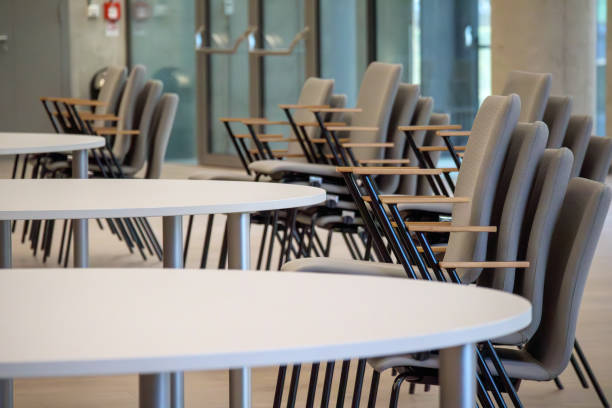 istock .tables and chairs in a restaurant or conference room 2148776410